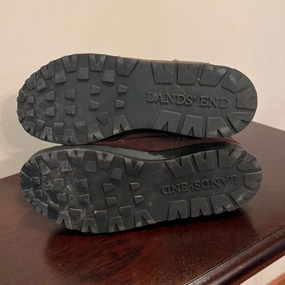 - Lands’ End Suede Boots Brown Womens size 8 - Picture 3 of 6